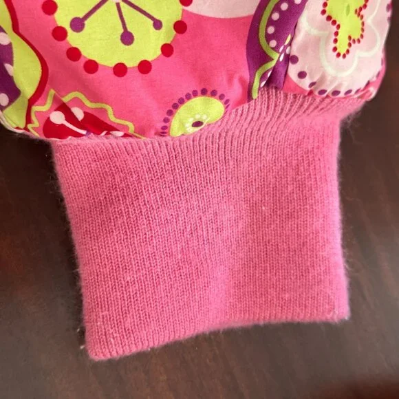 Hanna Andersson Floral Hooded Snowsuit Winter Toddler Girls 80 18 24M 2T Pink - Picture 12 of 14